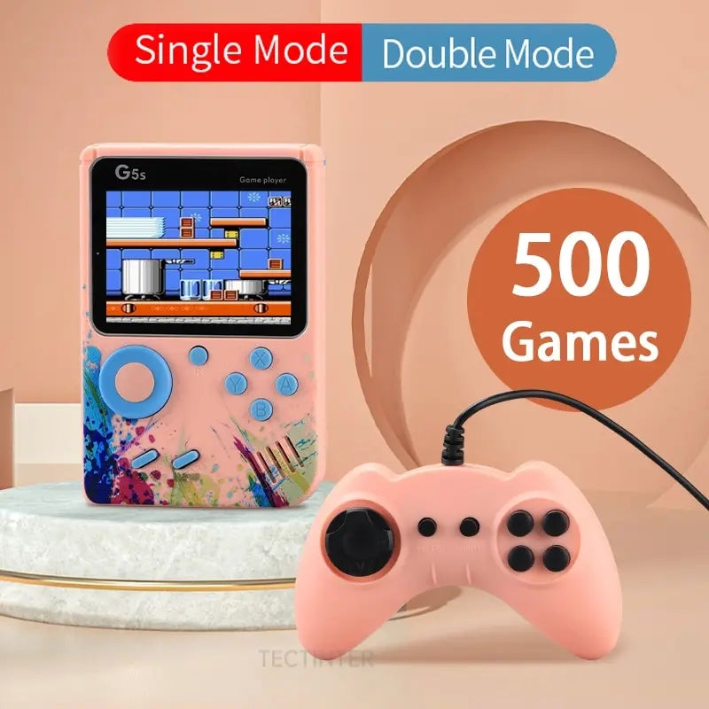G5 Handheld Rechargeable Video Game Console – 500 Games