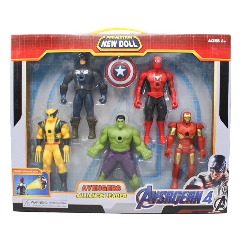 Avengers Action Figures Set With Projectors