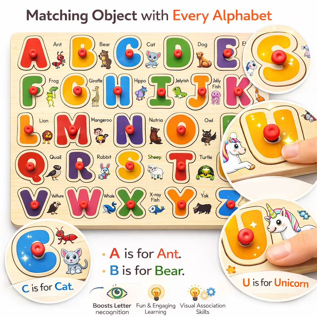Wooden Montessori Peg Puzzle Sorting Boards - The Ultimate Early Learn ...