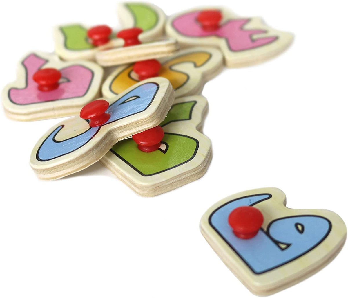 Kids Wooden Urdu/Arabic Alphabets Sorting Board MGT Toys