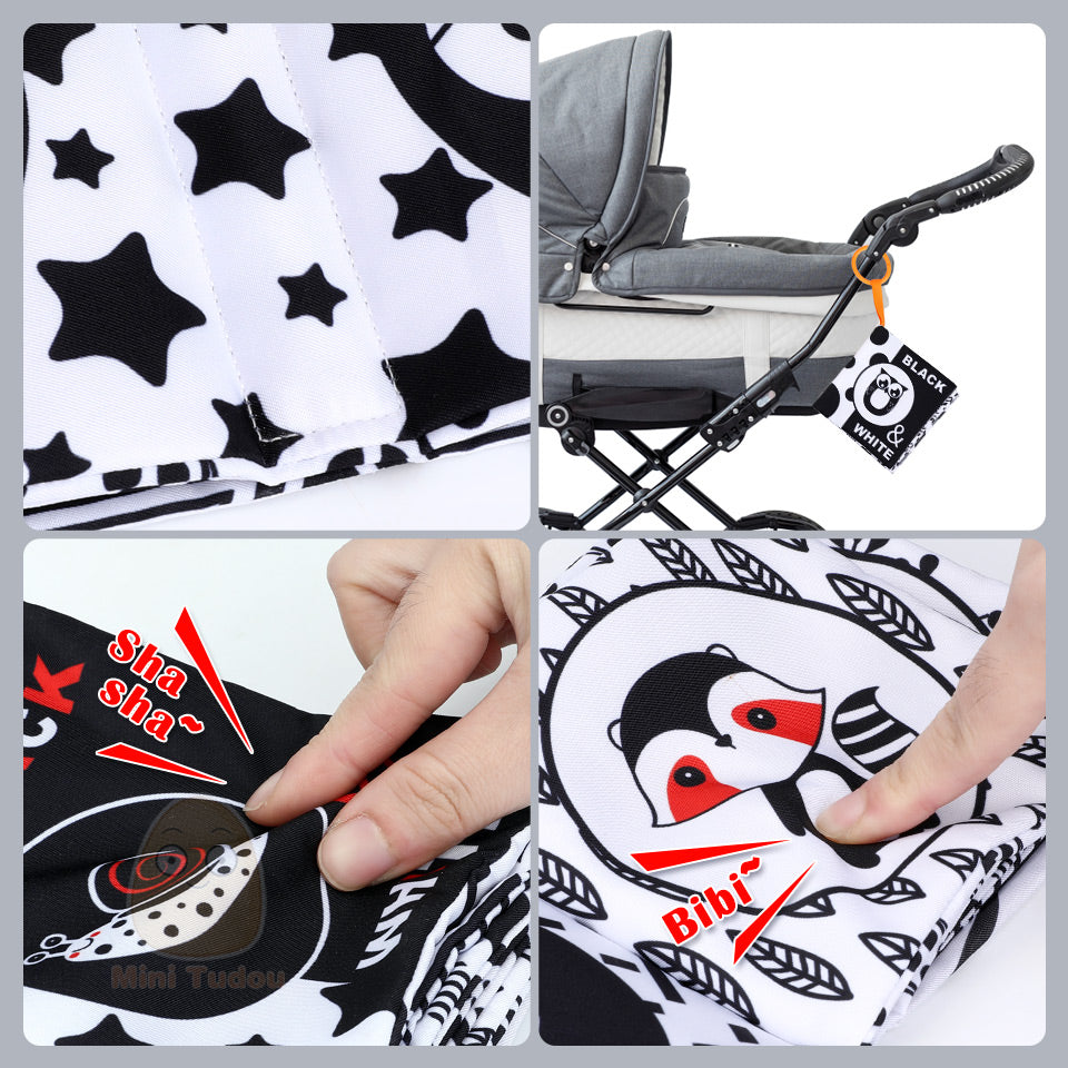 Black & White Visual Stimulation & Sensory Cloth Book