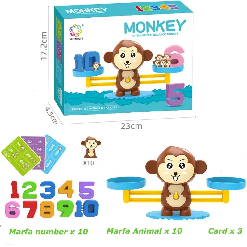 Montessori Monkey Balance Math Game Count Toy