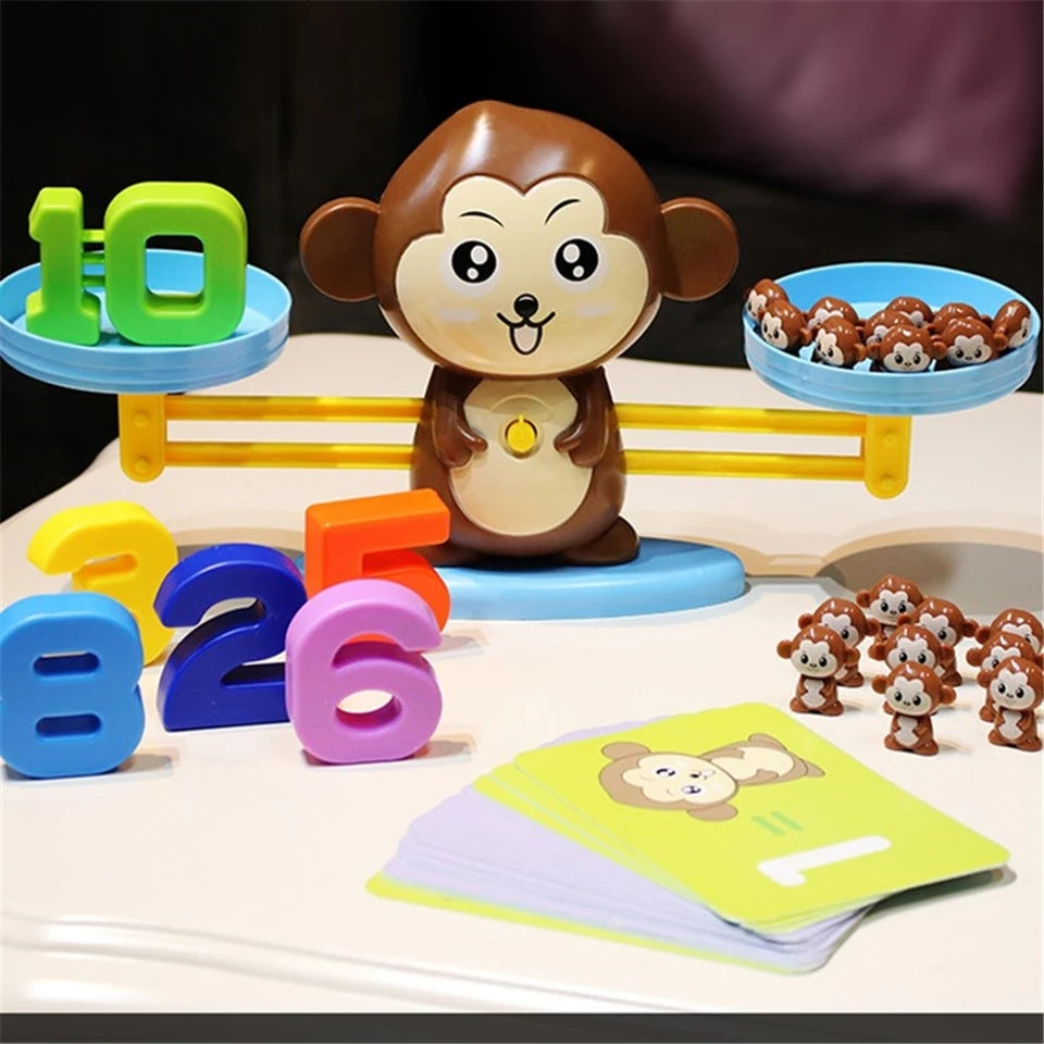 Montessori Monkey Balance Math Game Count Toy