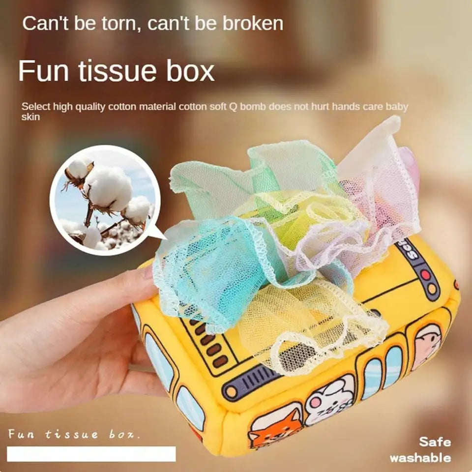 Kids Practice Fabric Tissue Box Sensory Toy – MGT Toys