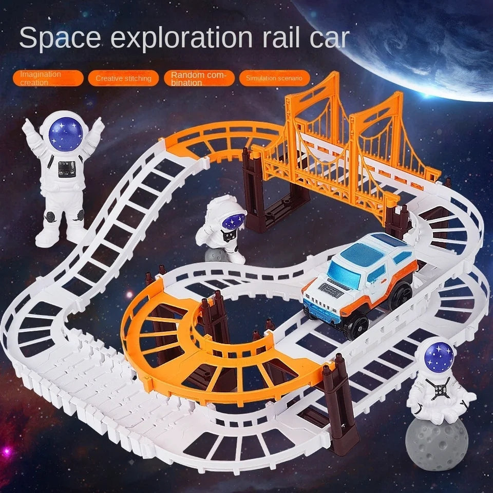 Outer Space Theme Kids Electric Racing Track