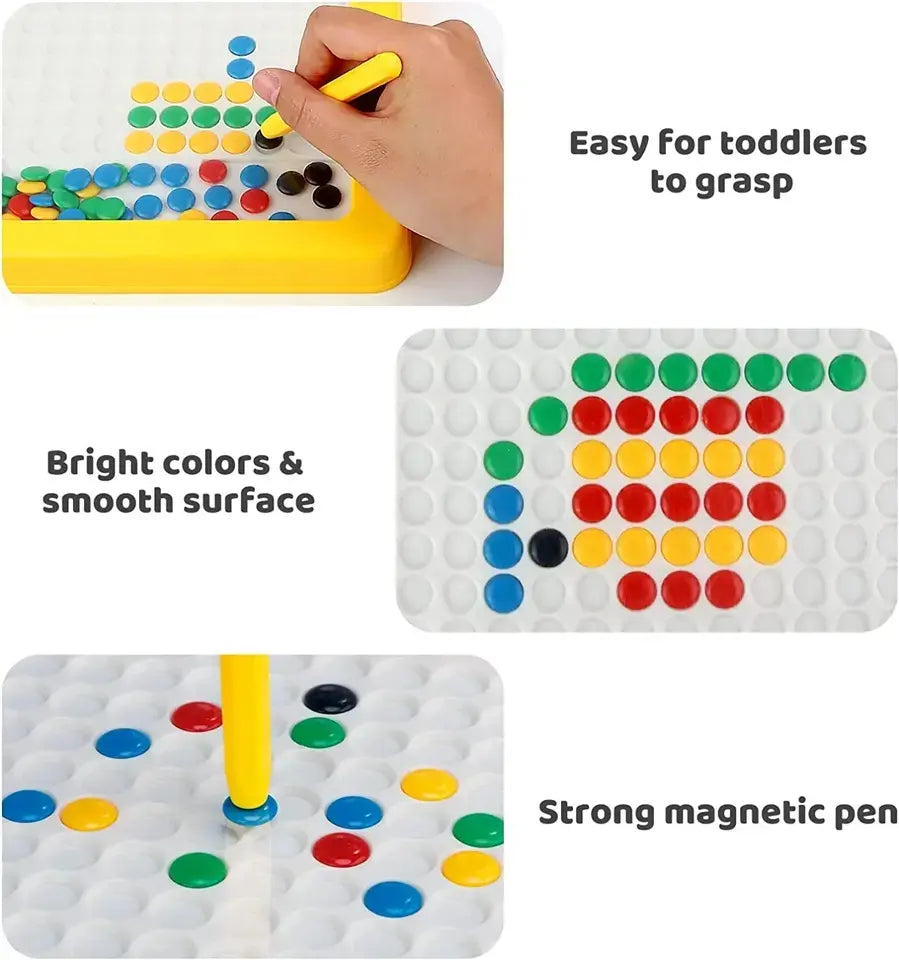 Magnetic Drawing Dots Educational Bean Board For Kids