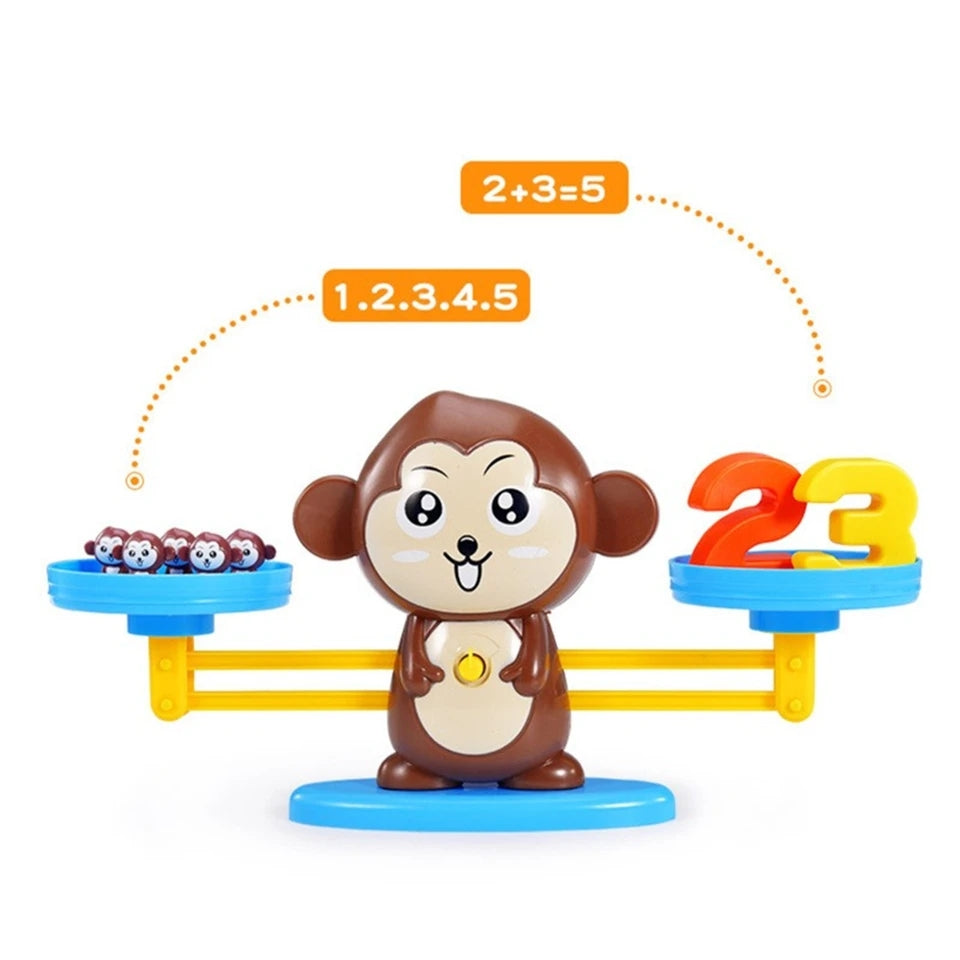 Montessori Monkey Balance Math Game Count Toy