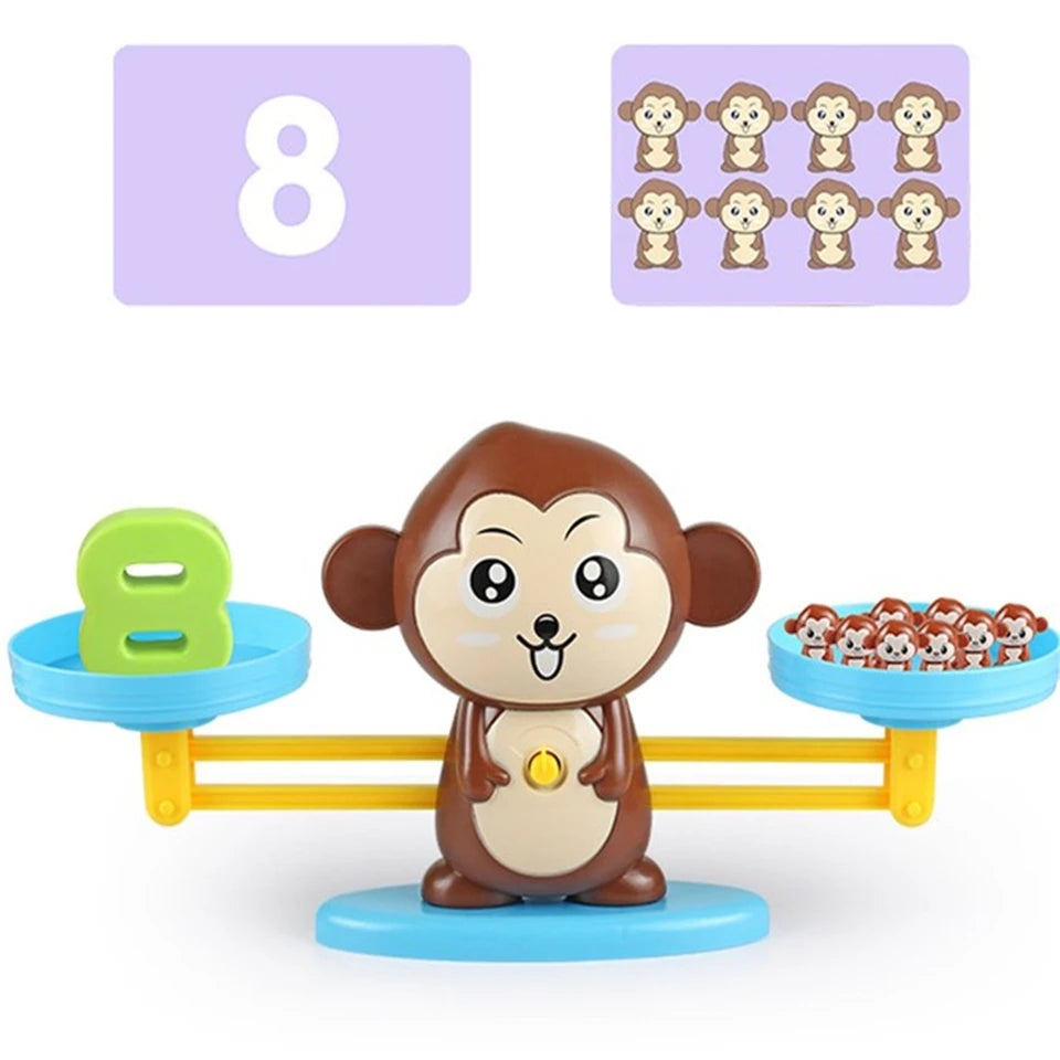 Montessori Monkey Balance Math Game Count Toy