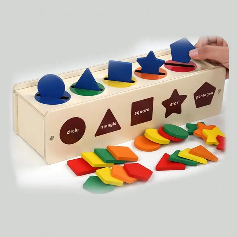 Wooden Early Educational Montessori Shapes & Color Sorting Toy