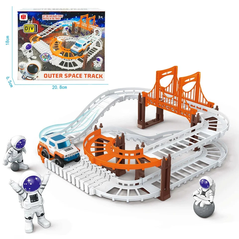 Outer Space Theme Kids Electric Racing Track