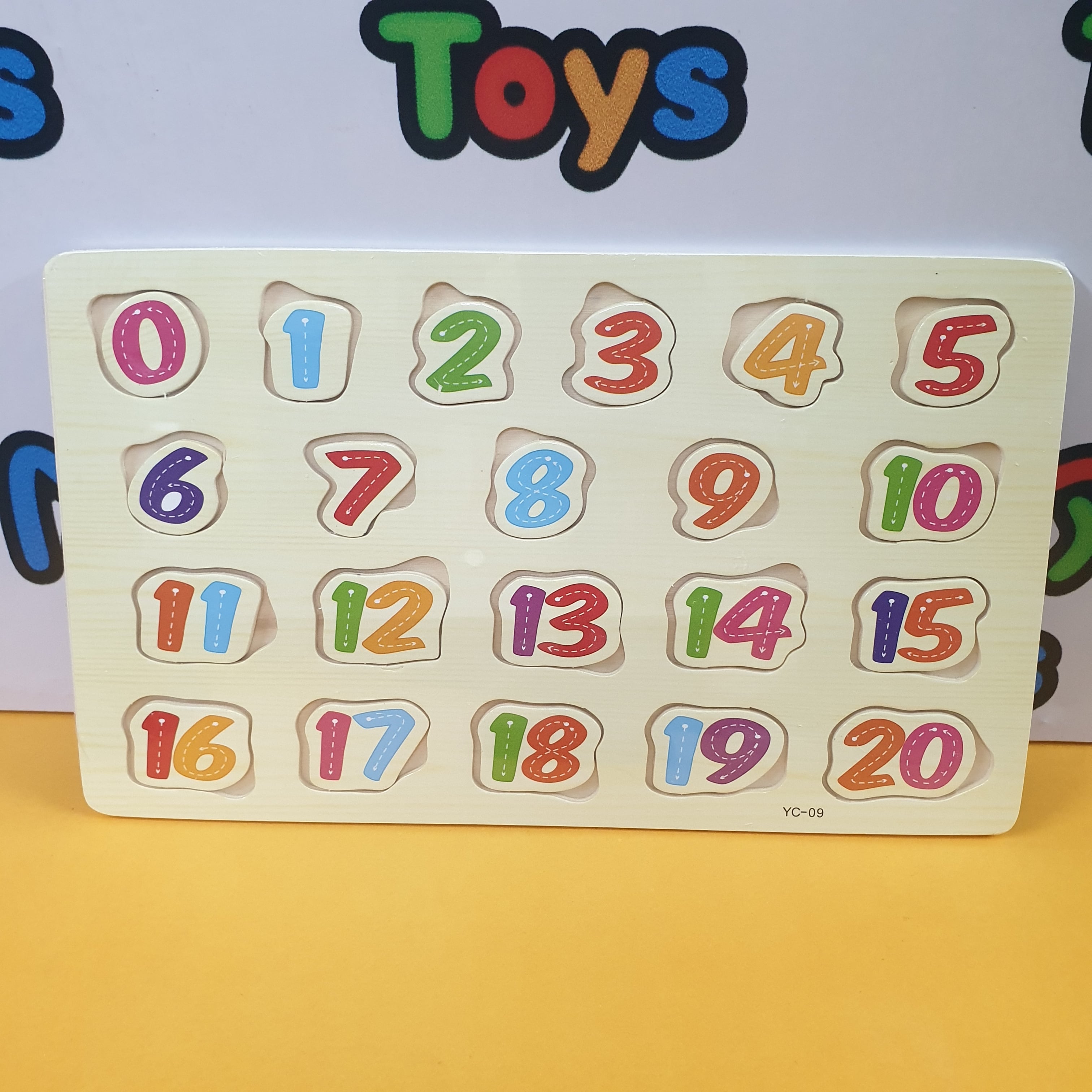 Wooden 0-20 Numbers Puzzle Sorting Board