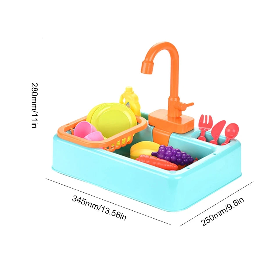 Pretend & Play Realistic Sink Water Kitchen Set