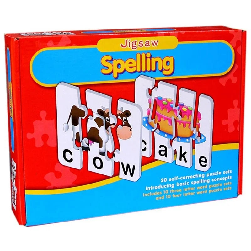 Match It Spelling Educational Jigsaw Puzzle