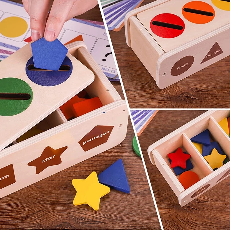 Wooden Early Educational Montessori Shapes & Color Sorting Toy