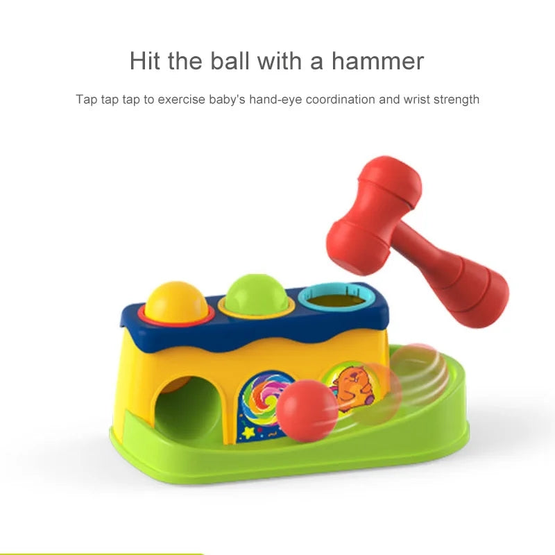 Hammer Table Ball Drop Pounding Toy