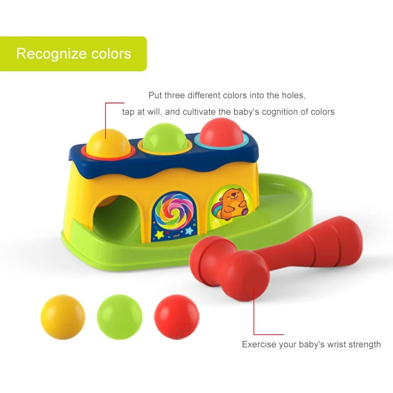 Hammer Table Ball Drop Pounding Toy