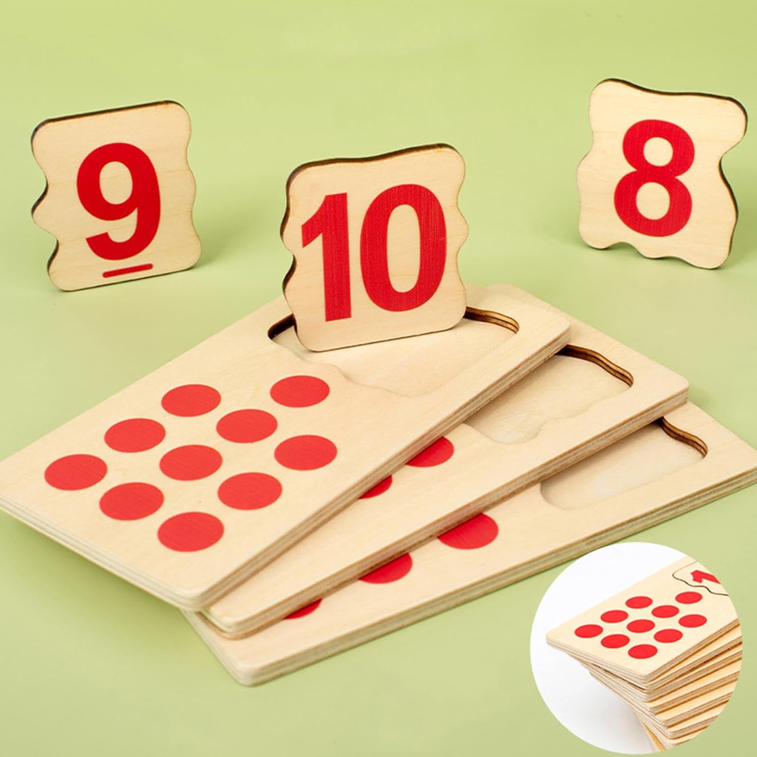 Wooden Creative Math Numbers Sorting Puzzle – MGT Toys