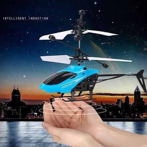 Sensing Up And Down Helicopter Rechargeable With Lights Creative Activity