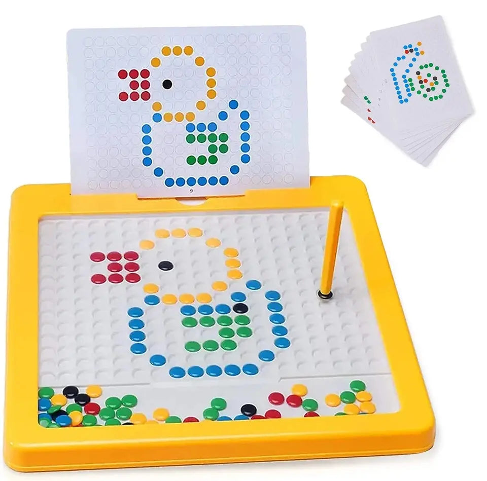 Magnetic Drawing Dots Educational Bean Board For Kids