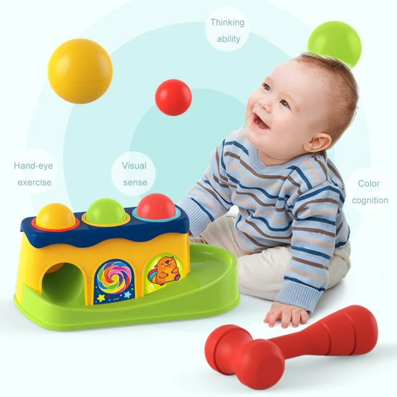 Hammer Table Ball Drop Pounding Toy