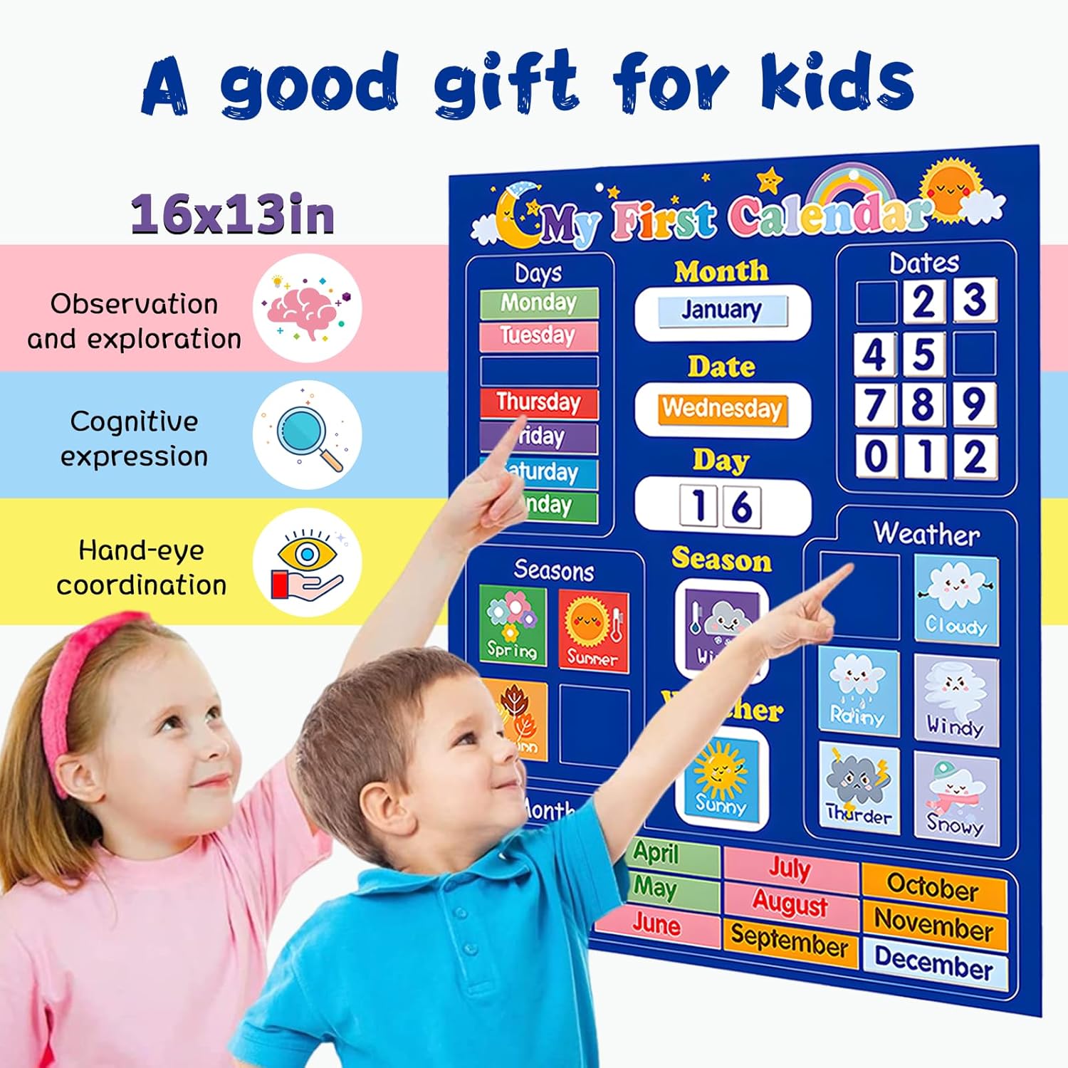 My First Calendar – Interactive Kids Activity to Learn Days, Dates & W ...
