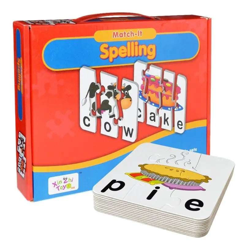 Match It Spelling Educational Jigsaw Puzzle