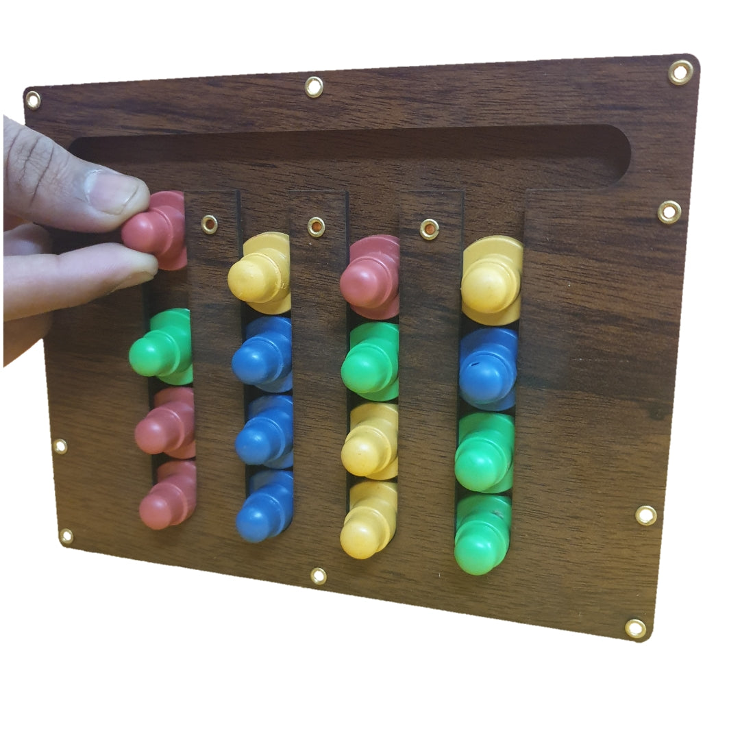 Wooden Colors Sorting Mind Sharpening Activity Game