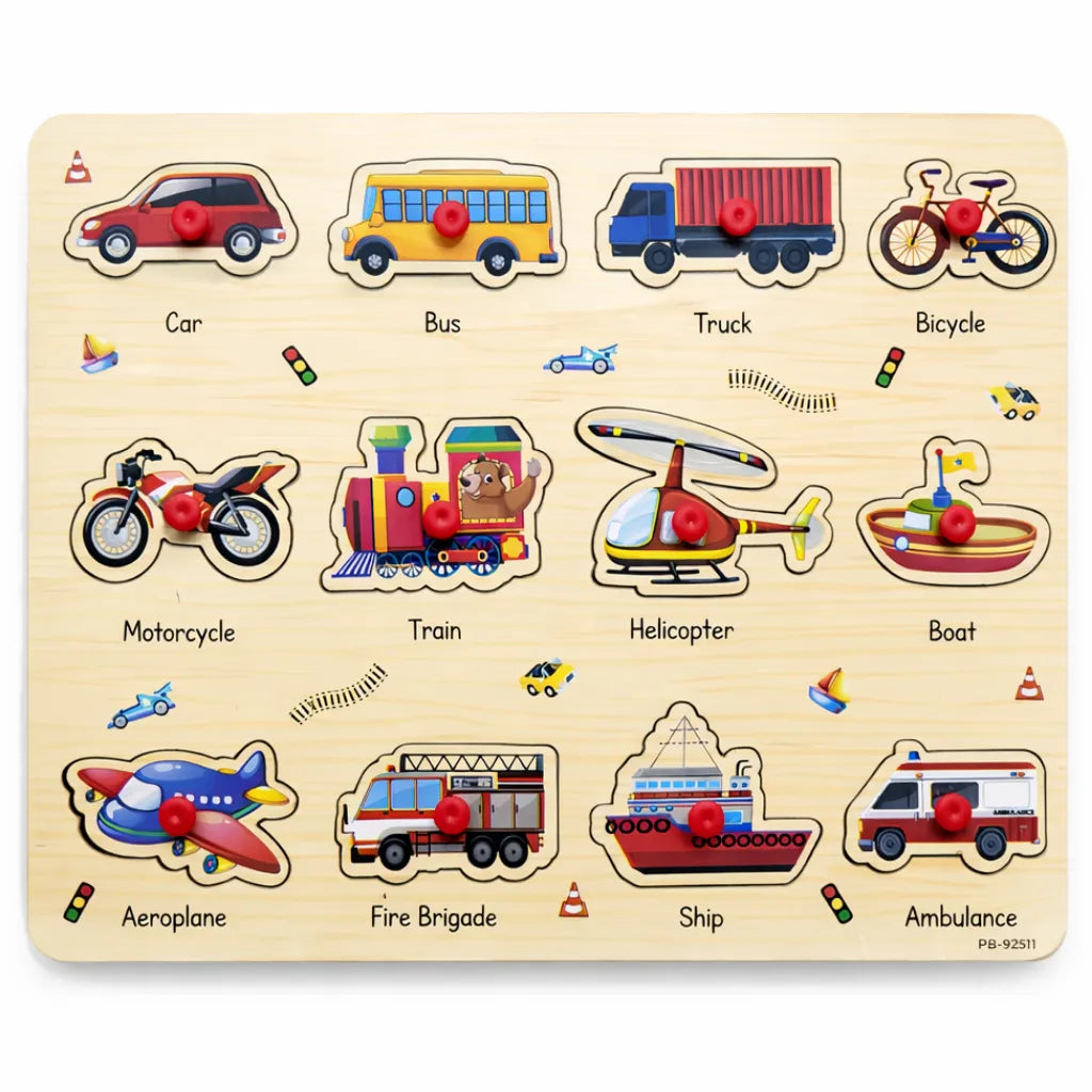 Wooden Montessori Peg Puzzle Sorting Boards - The Ultimate Early Learn ...