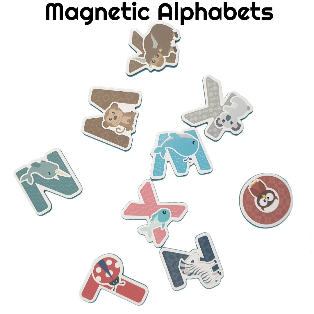 Magnetic Animal Theme Capital Alphabet Book Set