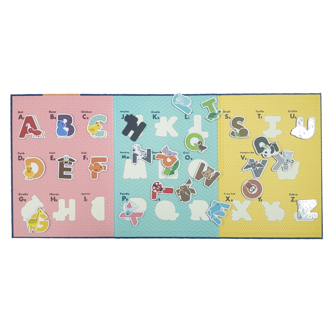 Magnetic Animal Theme Capital Alphabet Book Set