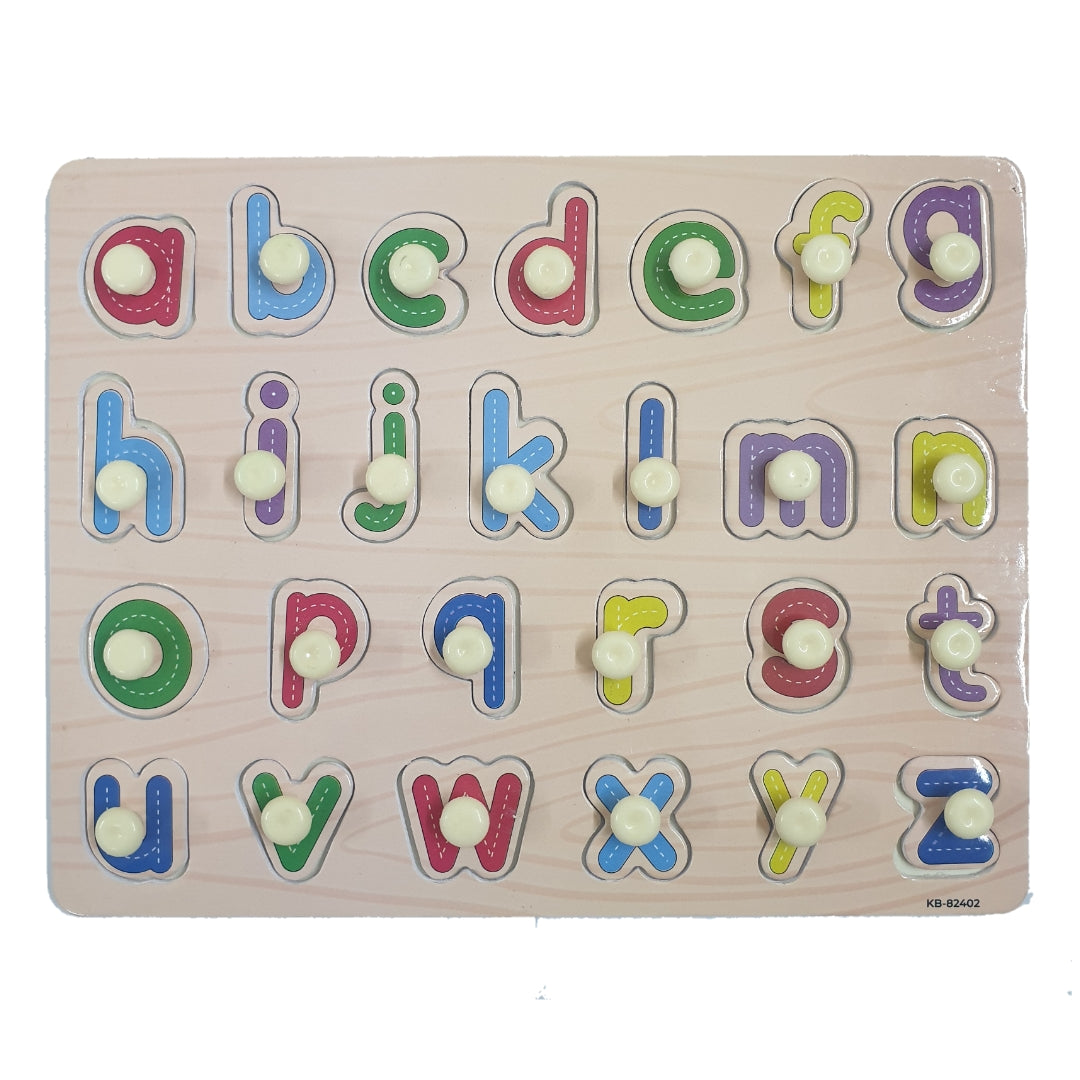 Small abc 2in1 Sorting Knob Board With Drawing Activity