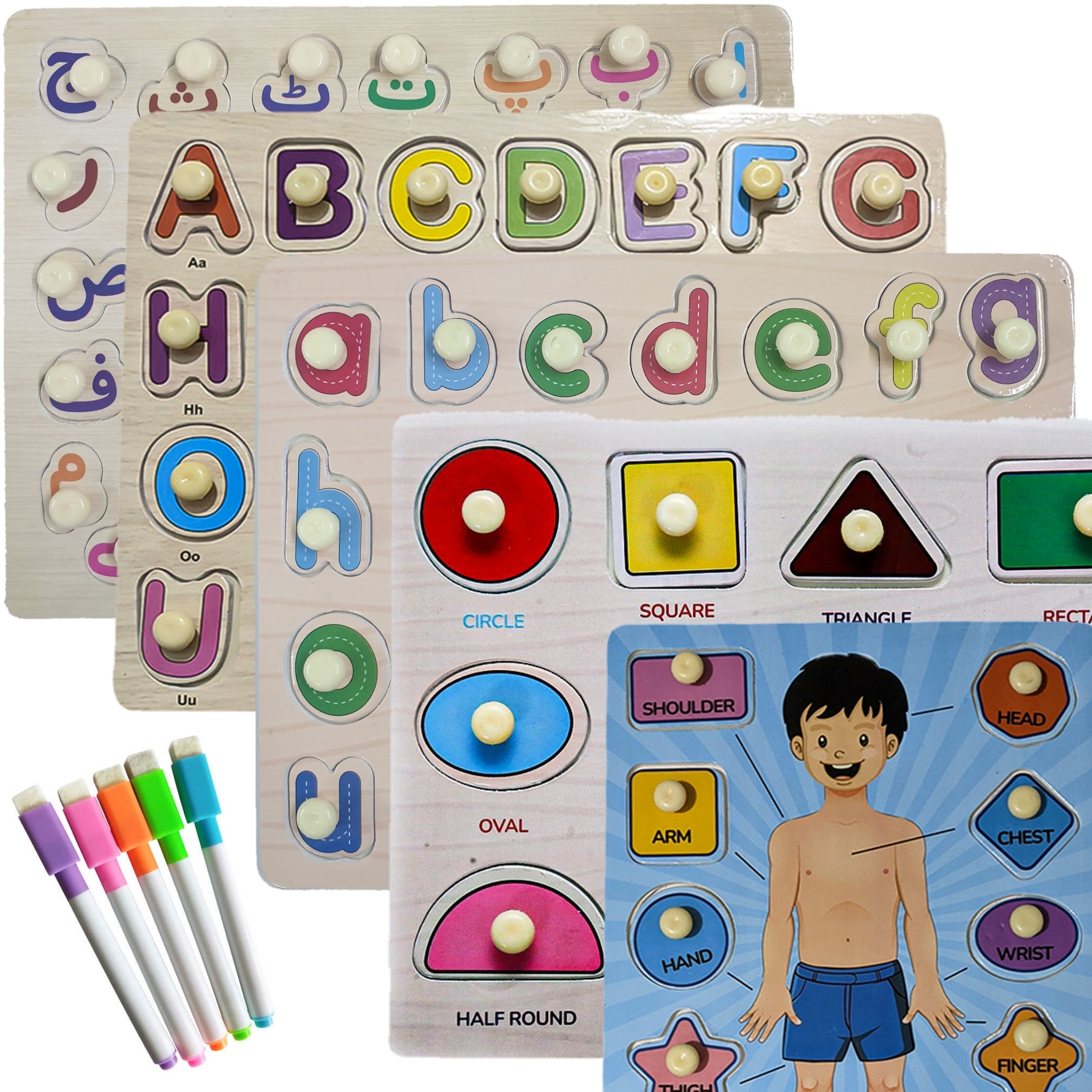 Sets Of 2in1 Activity Educational Sorting Boards