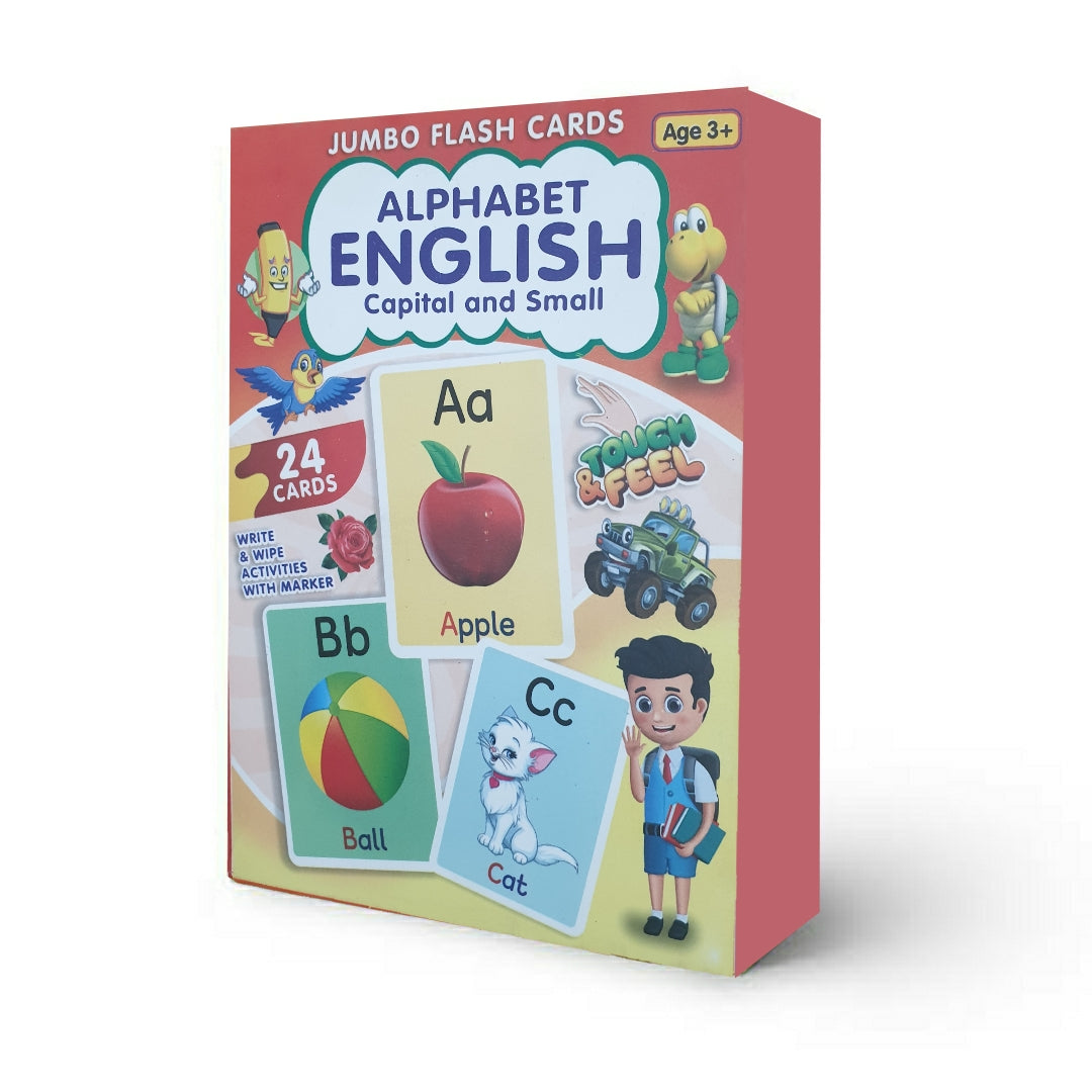 Alphabets Capital & Small Big 24 Flash Cards With Tracing Activity