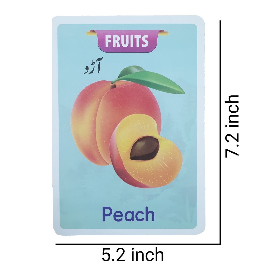 Fruits & Vegetables Big 24 Flash Cards Set