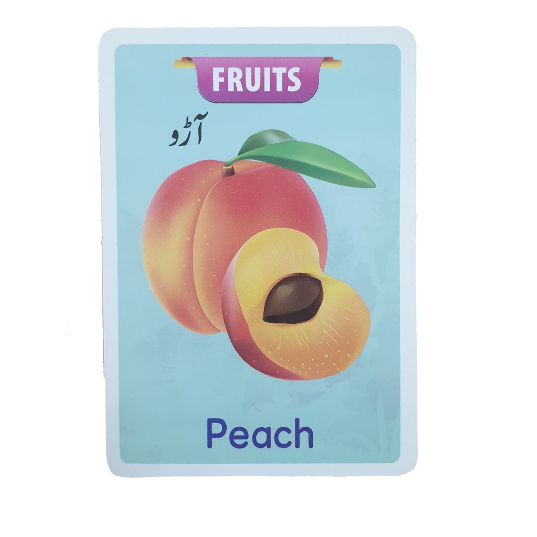 Fruits & Vegetables Big 24 Flash Cards Set