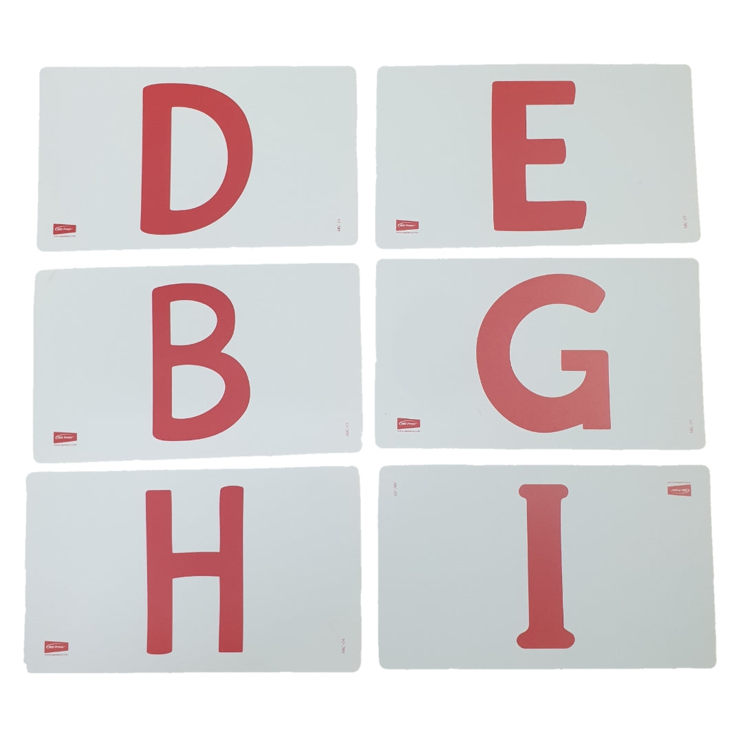 Capital Alphabets Jumbo Double Sided Interactive Flash Cards