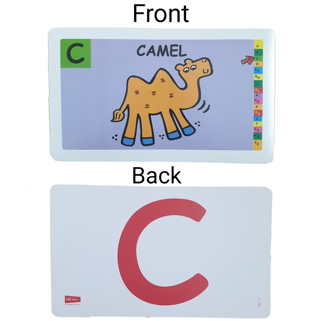 Capital Alphabets Jumbo Double Sided Interactive Flash Cards