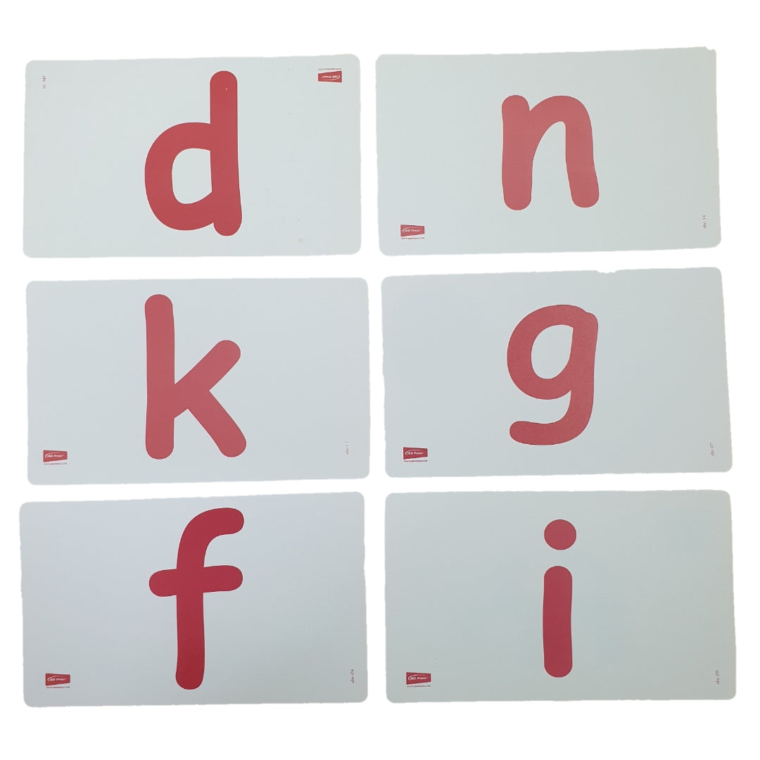 Small Alphabets Jumbo Double Sided Interactive Flash Cards