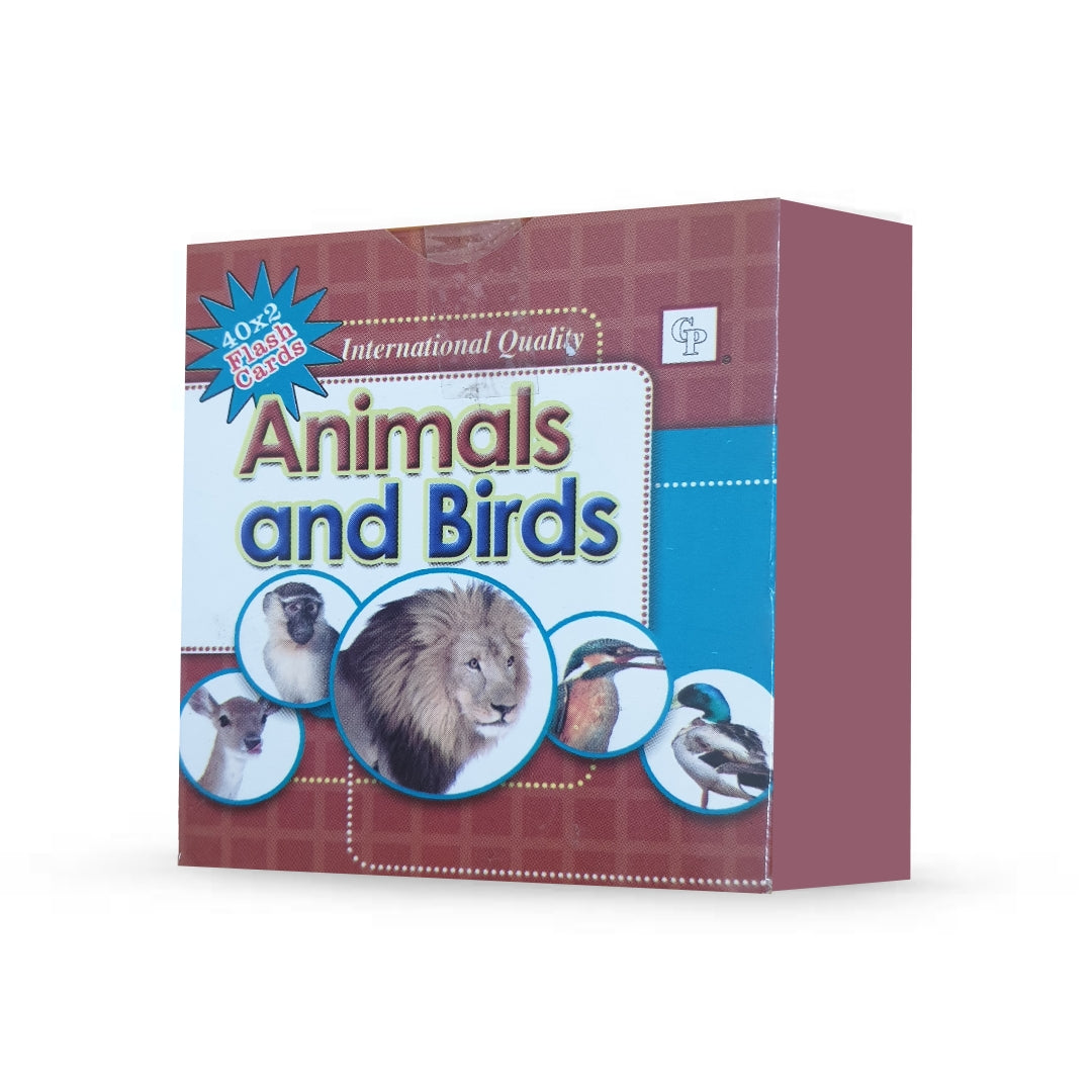 Animals & Birds 40 Educational Flash Cards Set