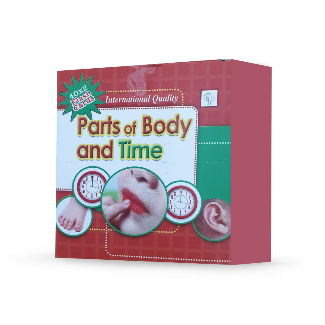 Parts Of Body 40 Educational Flash Cards Set