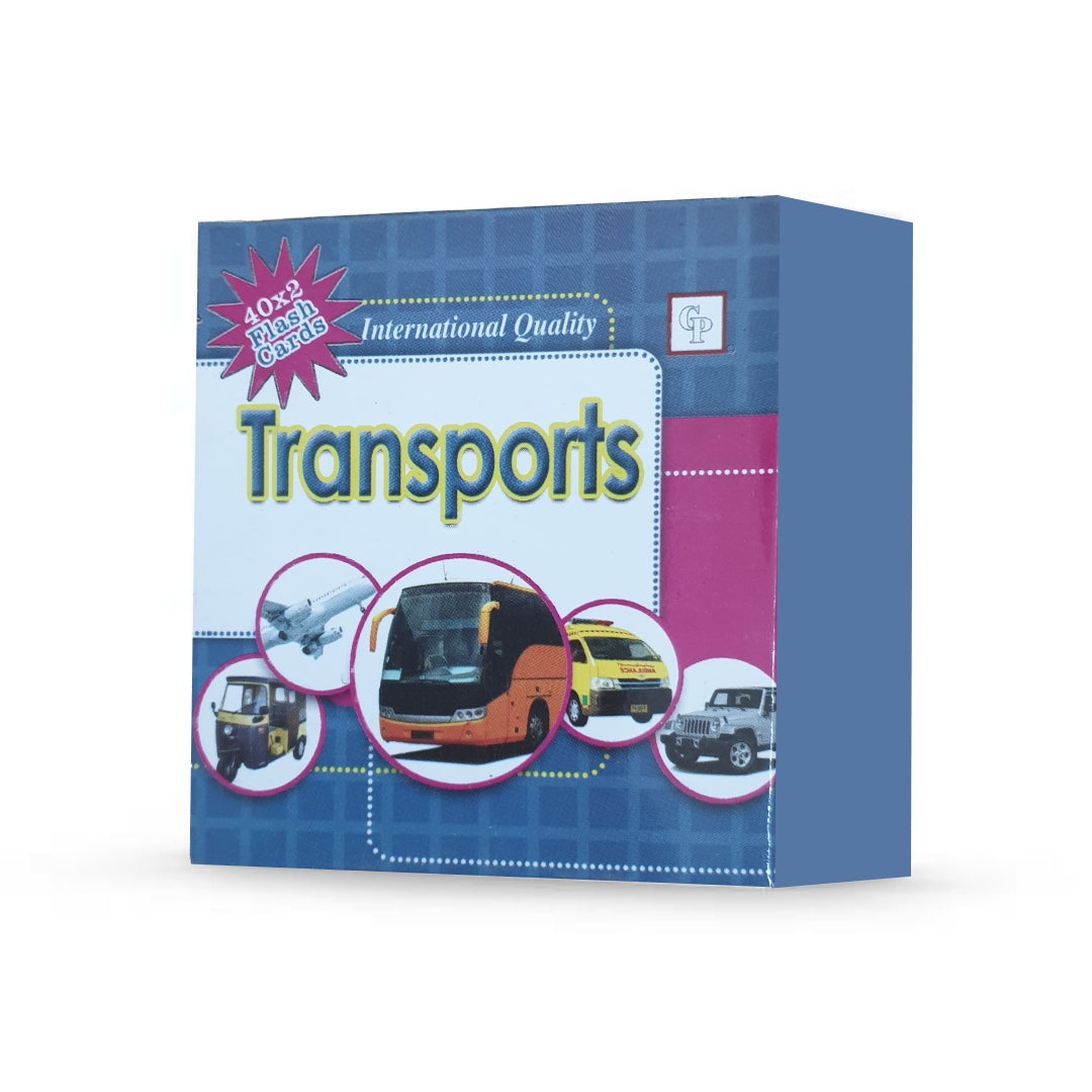 Transports 40 Educational Flash Cards Set