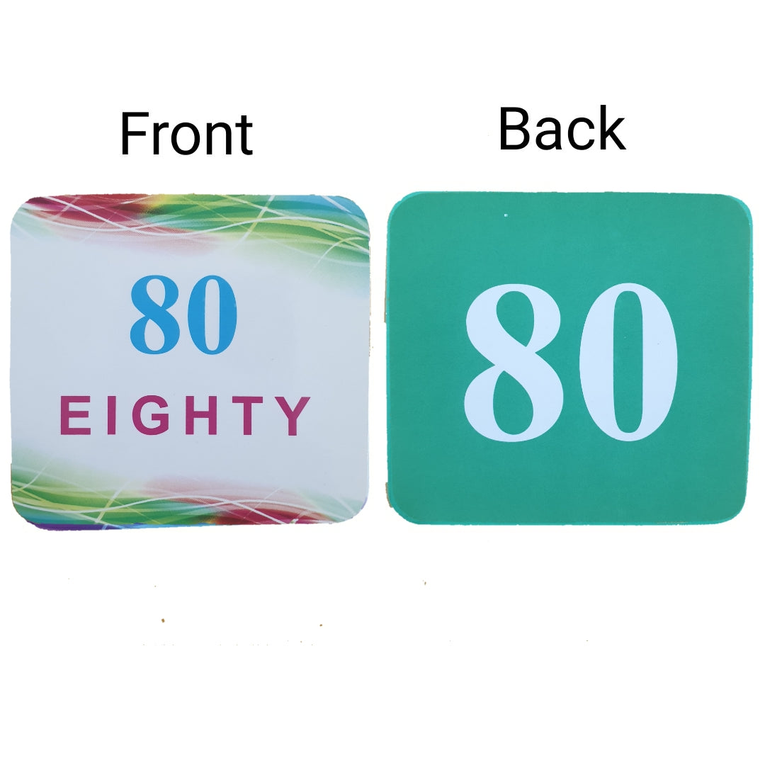 Numbers 40 Educational Flash Cards Set