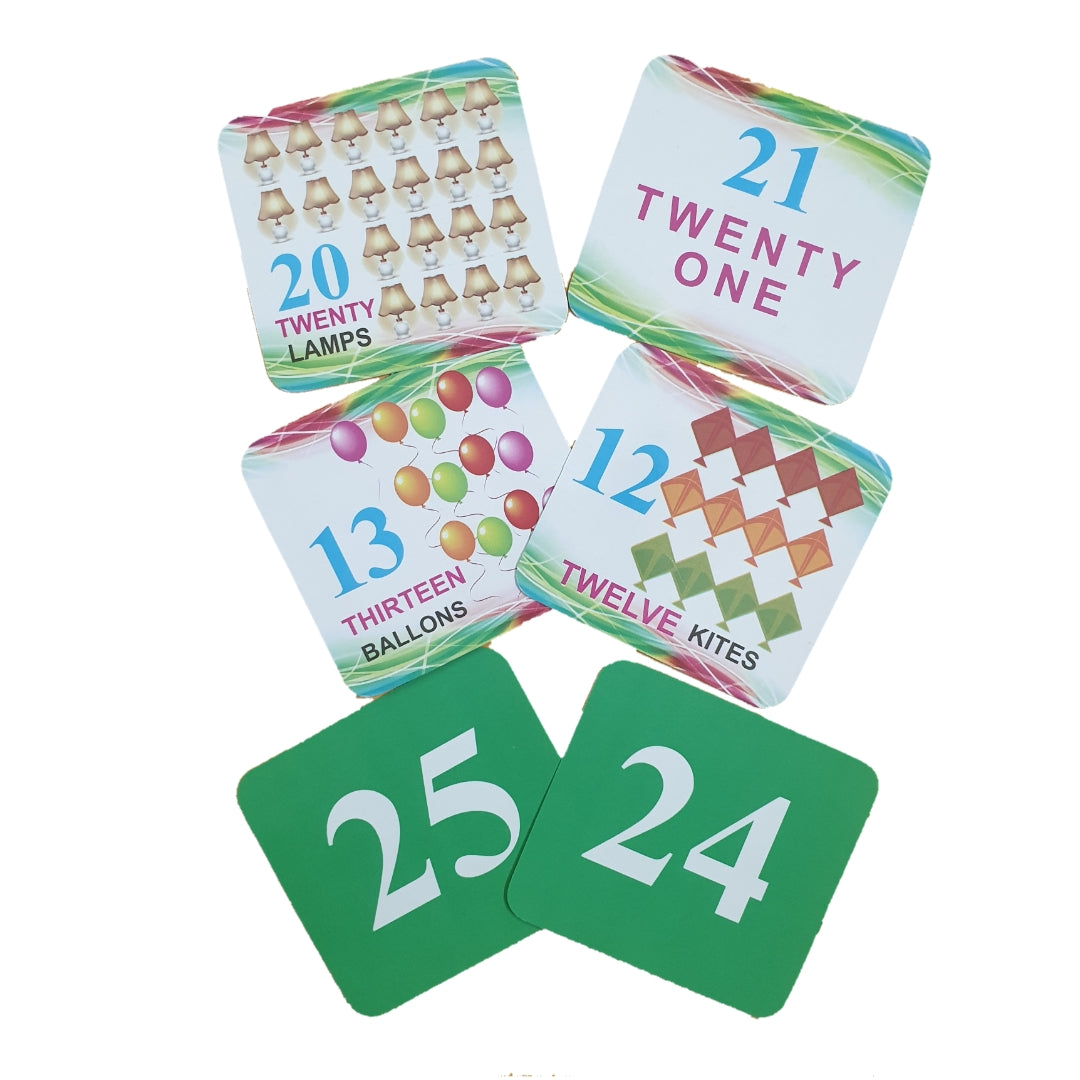 Numbers 40 Educational Flash Cards Set