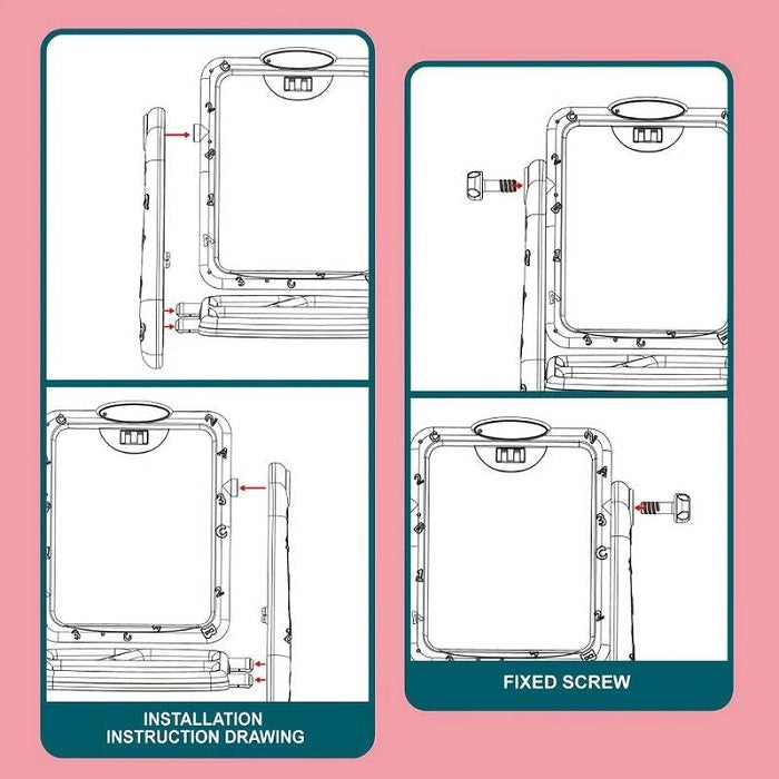 Double Sided Magnetic Drawing/Writing Board Stand