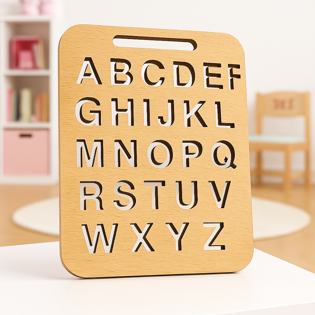 Wooden 3-in-1 Stencil Tracing Practice Set