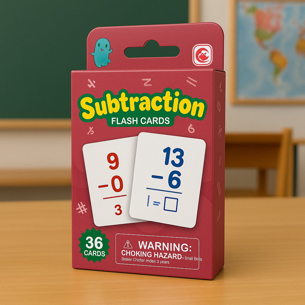 7-in-1 Early Learning Brain-Boosting Flash Card Set