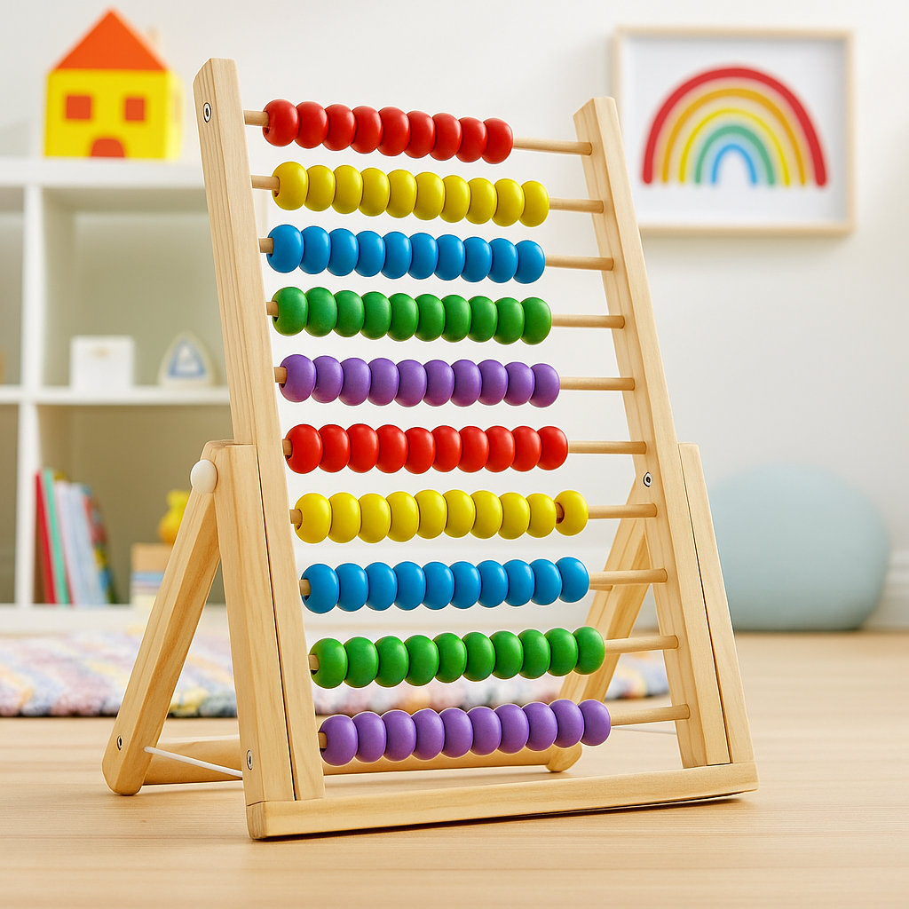 Wooden Calculating Frame Folding Abacus