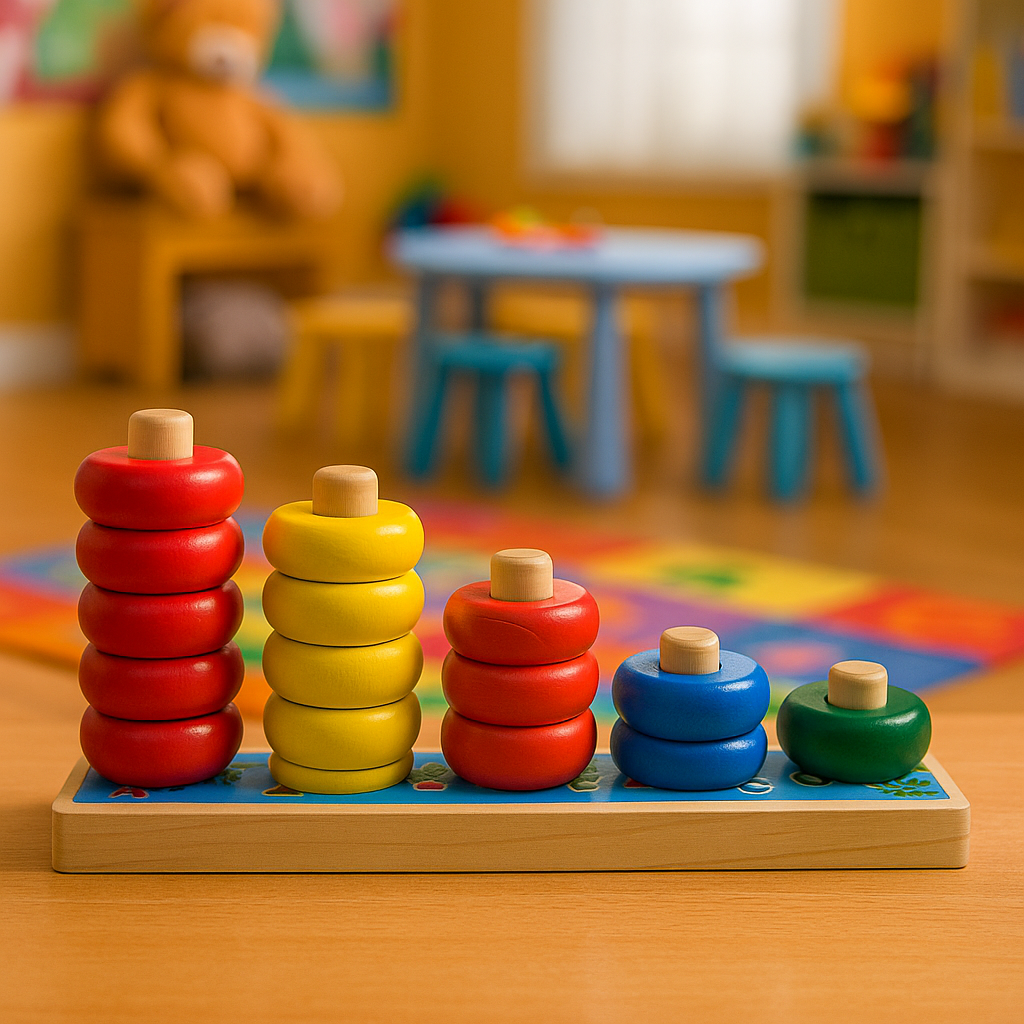 Wooden Multicolor Calculation Beads Abacus