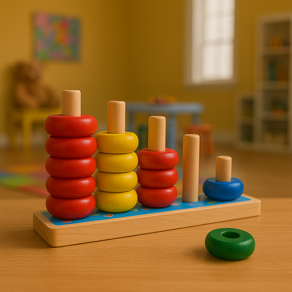 Wooden Multicolor Calculation Beads Abacus