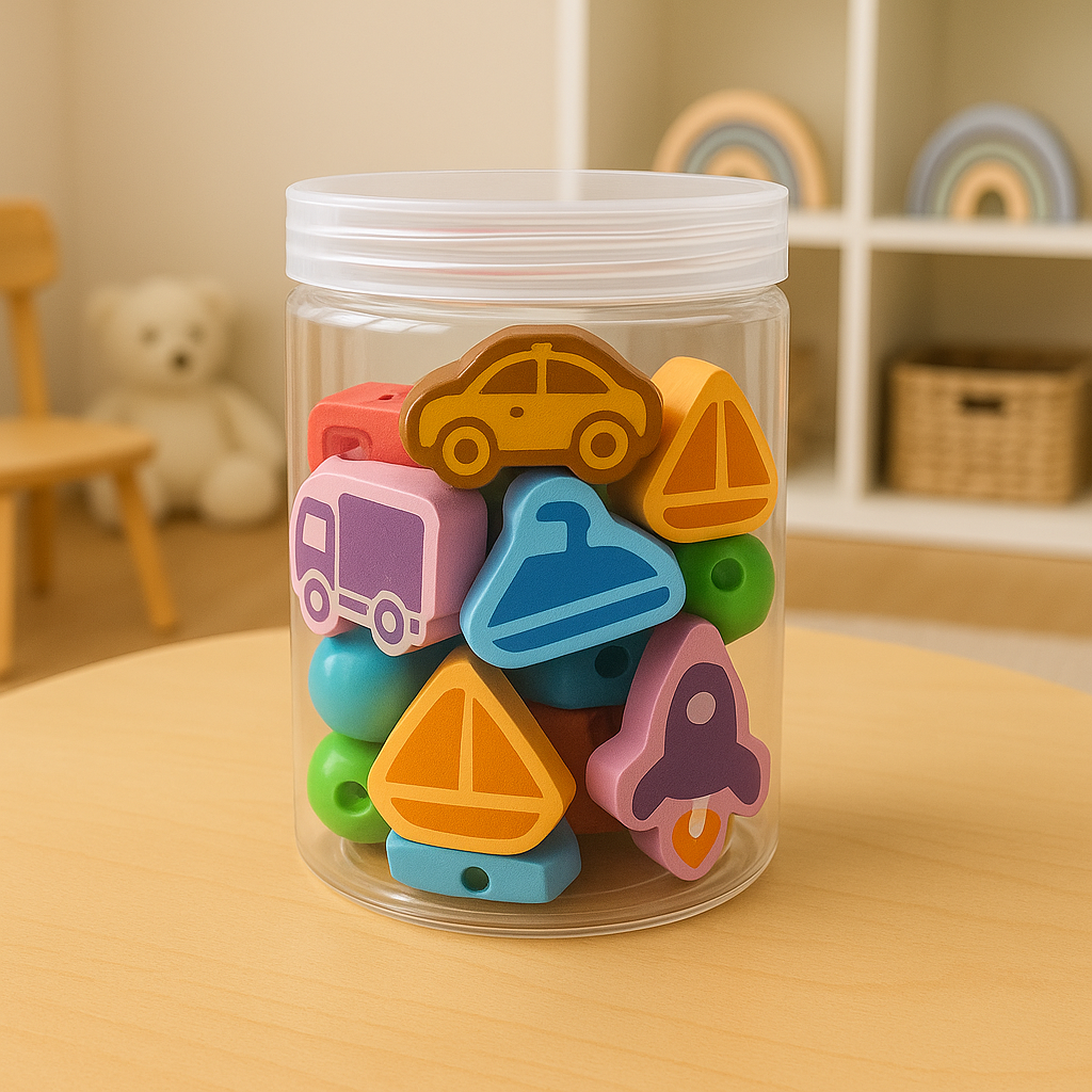 Wooden Lacing & Threading Activity Set